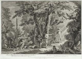 Johann Elias Ridinger - Paradise or The Creation and the Fall of Man