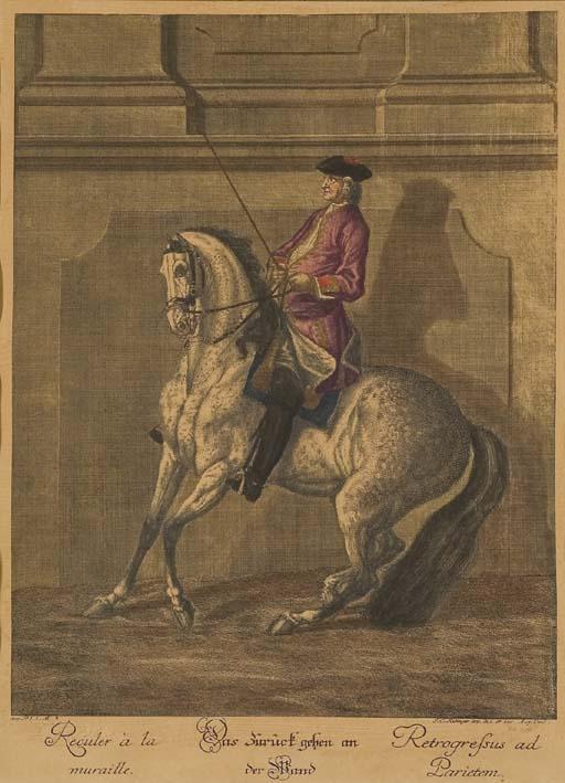 Johann Elias Ridinger - Scènes de dressage