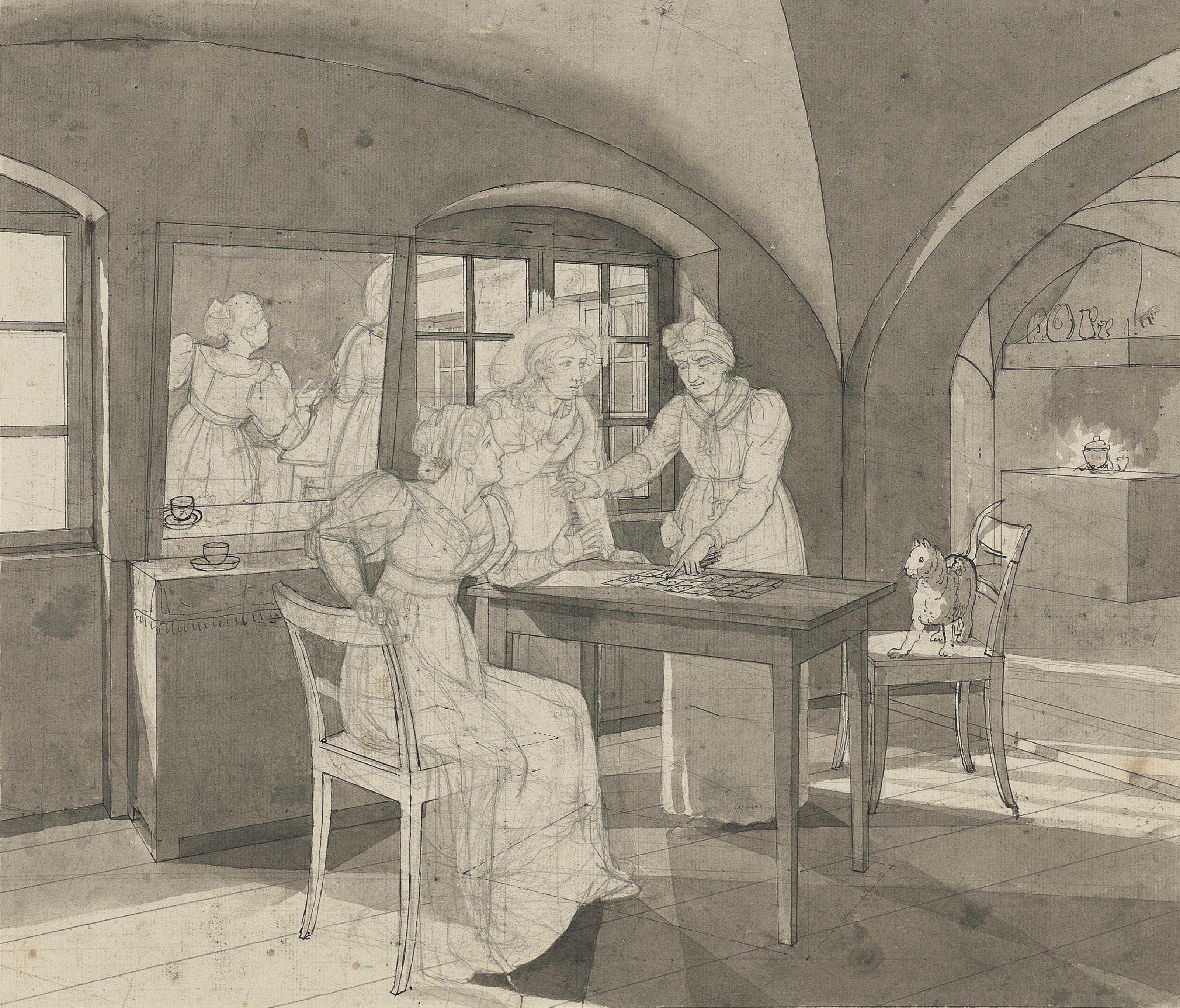 Johann Erdmann Hummel - At the fortune teller\'s