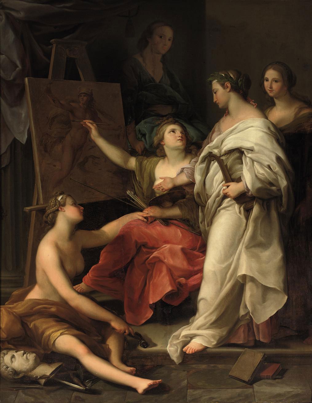 Johann Friedrich August Tischbein - An Allegory of Painting