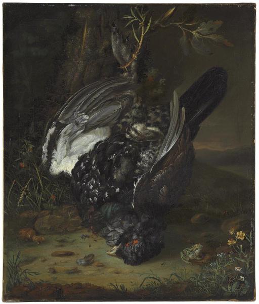 Johann Friedrich Von Grooth - A Blackcock In A Wooded Landscape