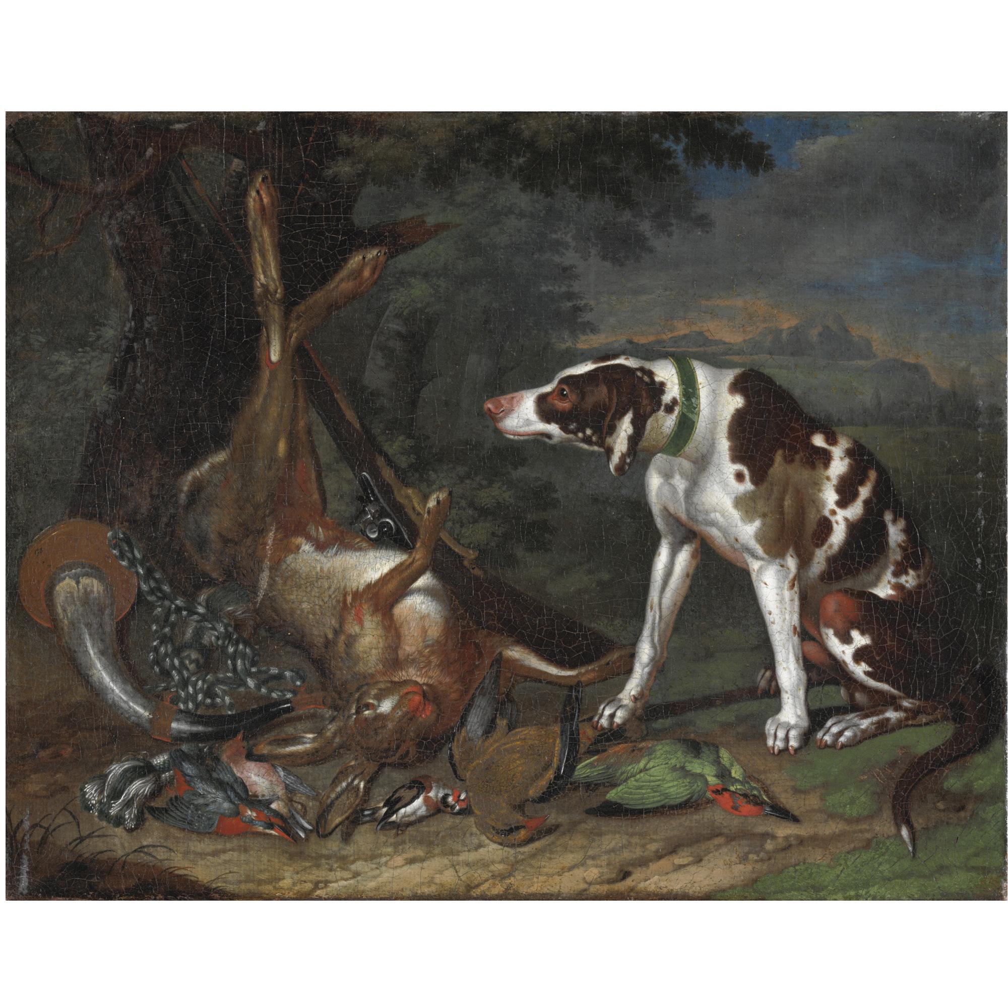 Johann Georg de Hamilton - Cane Che Sorveglia La Caccia