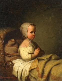 Johann Georg Meyer von Bremen - Betendes Mädchen