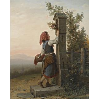 Johann Georg Meyer Von Bremen - German auf Dem Heimwege (On The Way Home)