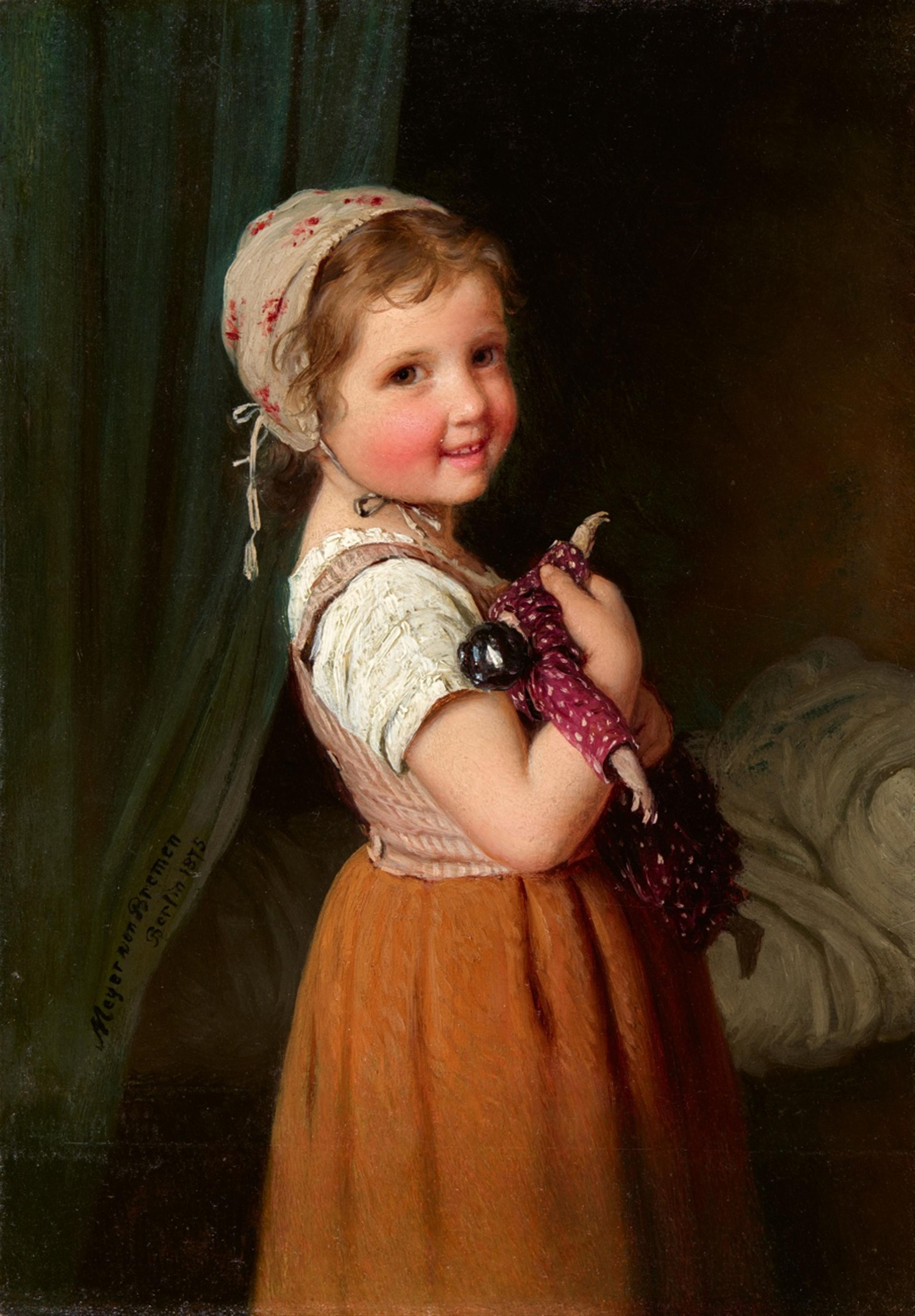 Johann Georg Meyer von Bremen - Mädchen mit Puppe