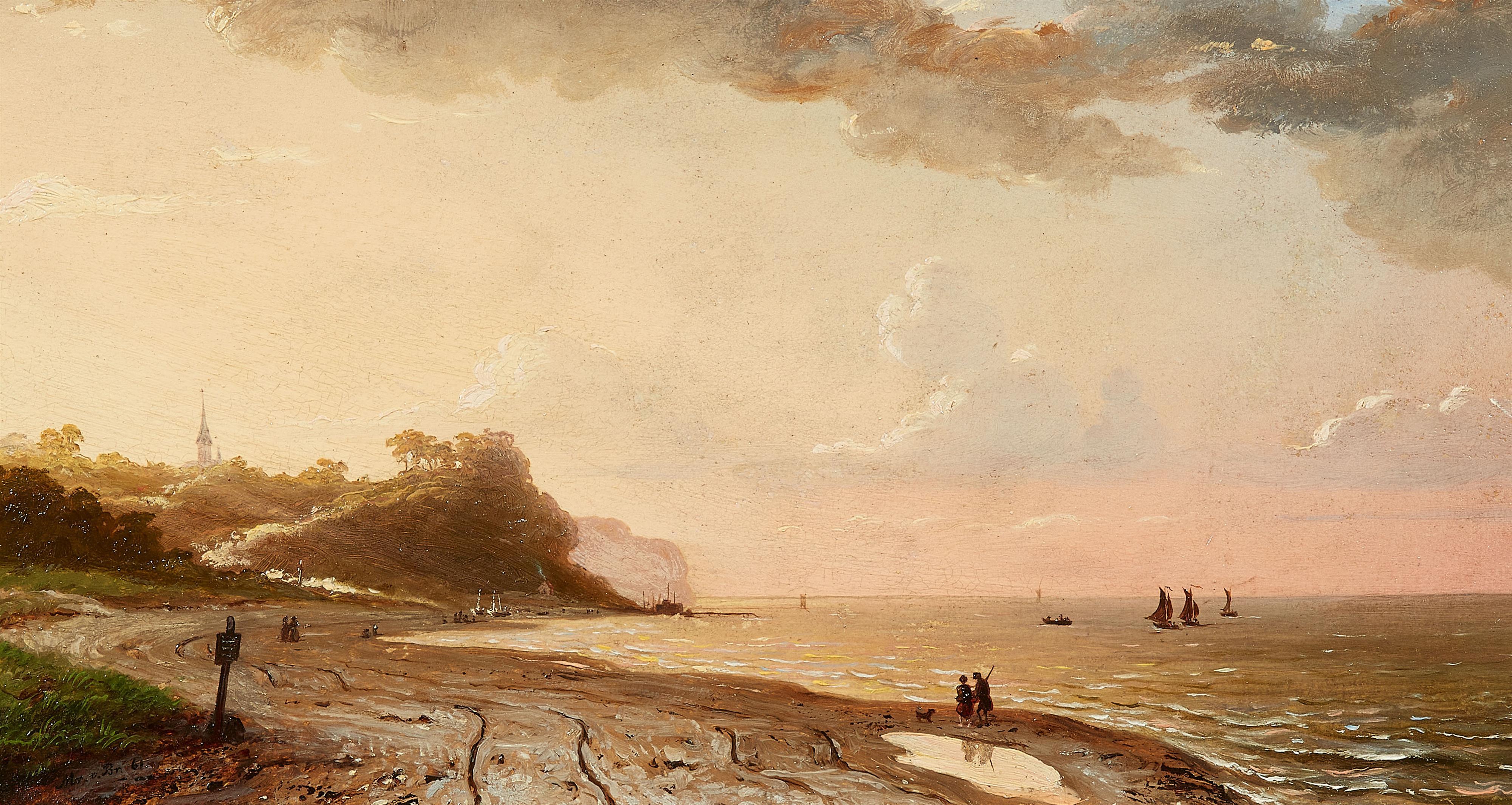 Johann Georg Meyer von Bremen - Strand bei Heringsdorf an der Ostsee