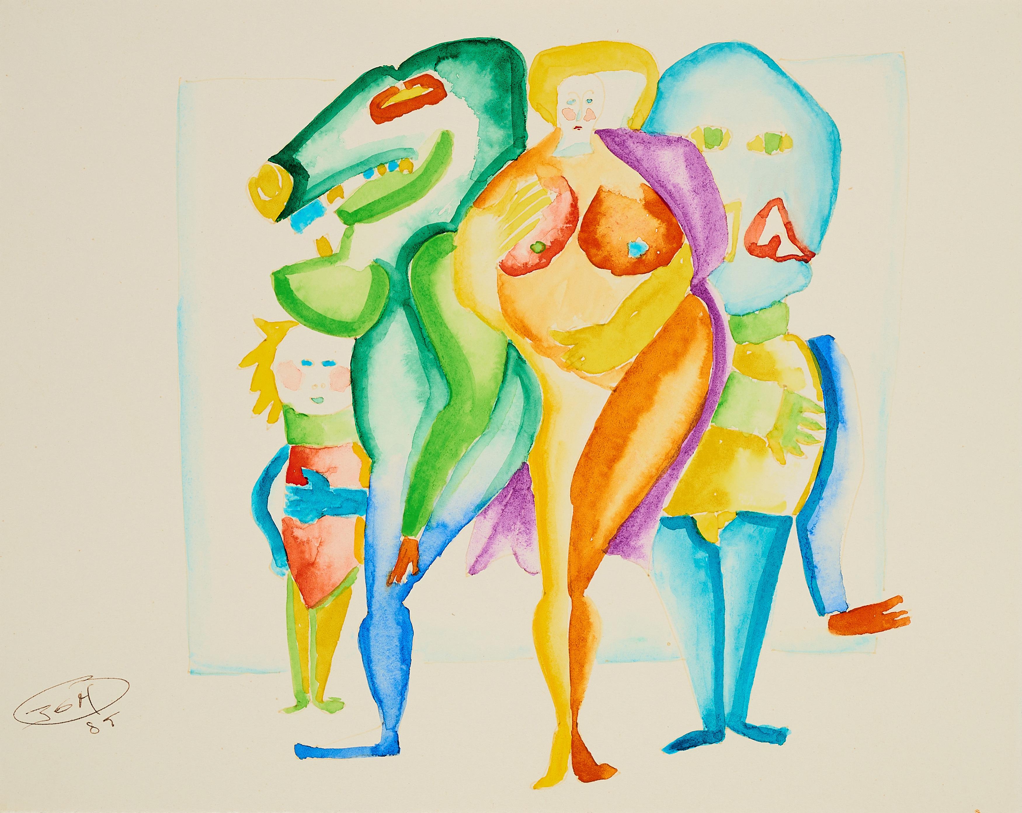 Johann Georg Müller - Groteske Figuren.