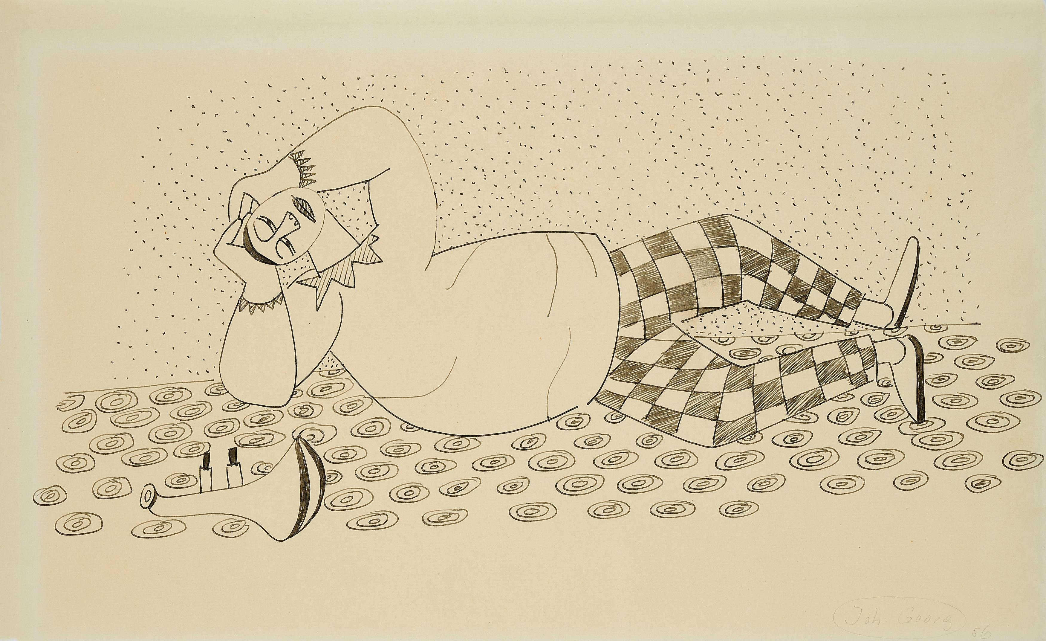 Johann Georg Müller - Liegender.