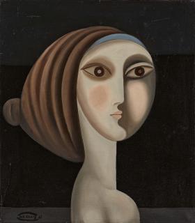 Johann Georg Müller - Ohne Titel (Frauenkopf).