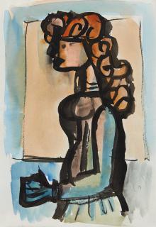 Johann Georg Müller - Stehende Frau.