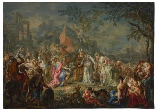 Johann Georg Platzer - Alexander the Great before the high priest Jaddua