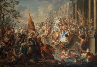 Johann Georg Platzer - The Battle of the Amazons