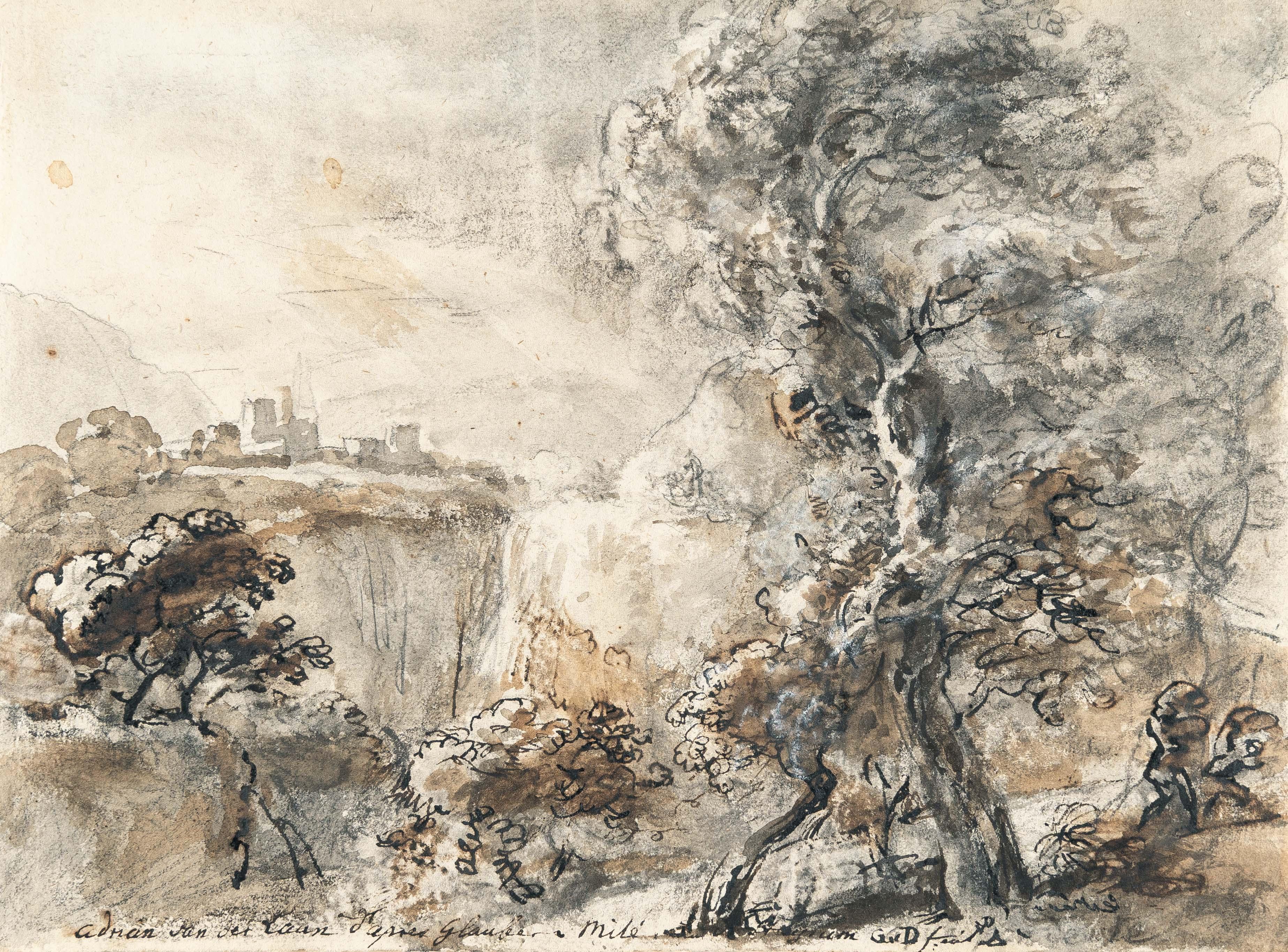 Johann Georg von Dillis - Arkadische Landschaft (Gewitterstimmung)