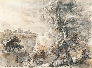 Johann Georg von Dillis - Arkadische Landschaft (Gewitterstimmung)