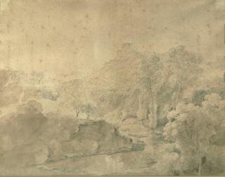 Johann Georg von Dillis - Flußlandschaft.