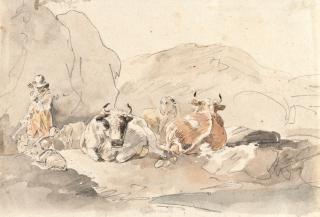 Johann Georg von Dillis - Hirtenidylle bei Niederreuth