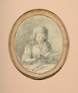 Johann Georg von Dillis - Lesendes Mädchen.