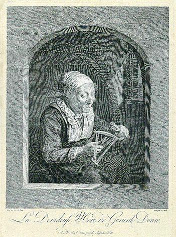 Johann Georg Wille - 4 Bll. Genremotive und Porträt