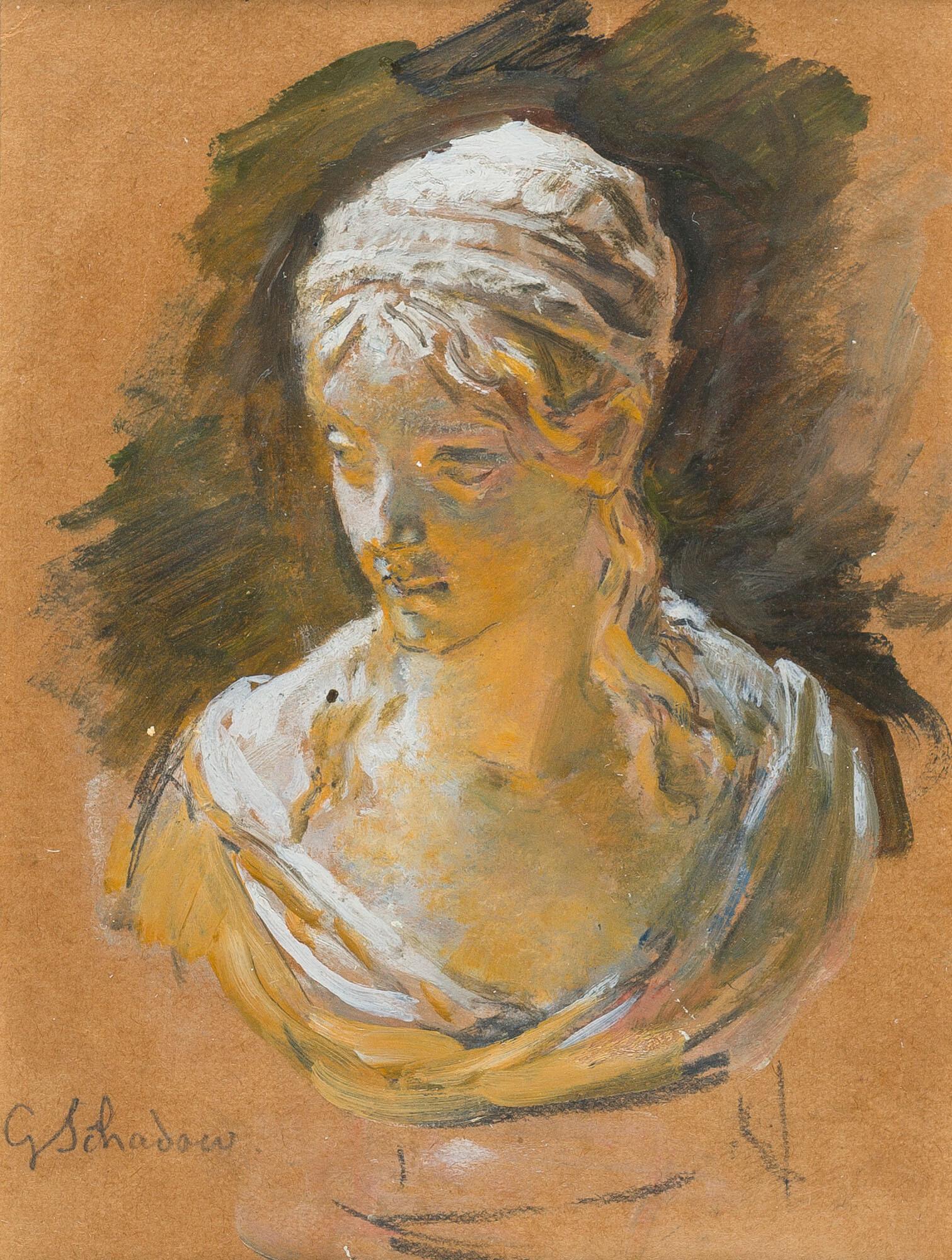 Johann Gottfried Schadow - Studie zur Büste der Prinzessin Friederike.