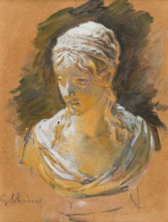 Johann Gottfried Schadow - Studie zur Büste der Prinzessin Friederike.