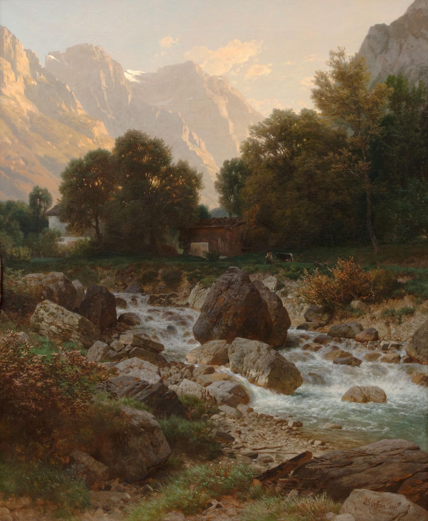 Johann Gottfried Steffan - Abend (Umgegend Von Glarus), 1881