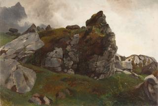 Johann Gottfried Steffan - Felsen im Gebirge