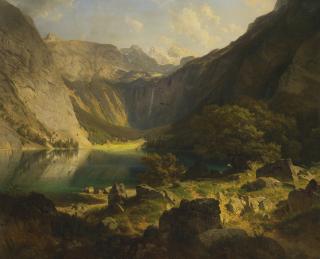 Johann Gottfried Steffan - Obersee, Bayerische Alpen, 1869