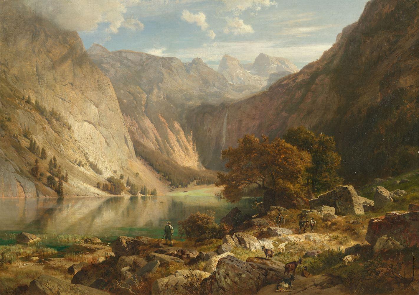 Johann Gottfried Steffan - Obersee bei Berchtesgaden. 1870.