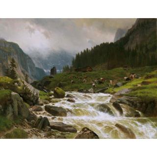 Johann Gottfried Steffan - Schächenbach, 1886 Schächenbach, 1886