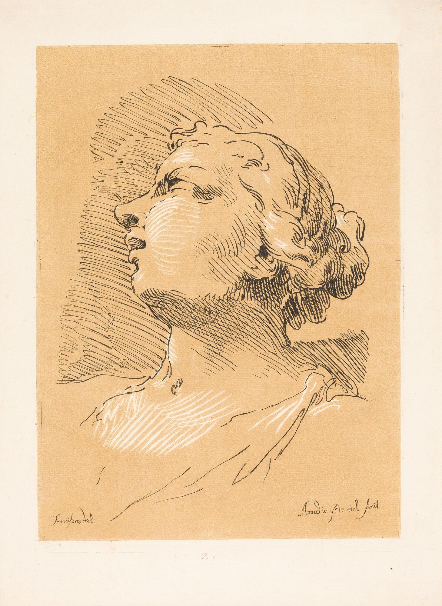 Johann Gottlieb Prestel - 3 Bll.: Kopfstudien