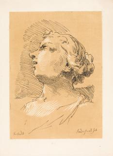 Johann Gottlieb Prestel - 3 Bll.: Kopfstudien