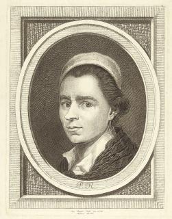 Johann Gottlieb Prestel - Selbstbildnis im Oval.