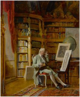 Johann Hamza - The Connoisseur In His Library