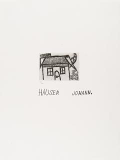 Johann Hauser - 2 Bll.: Hase – Haus