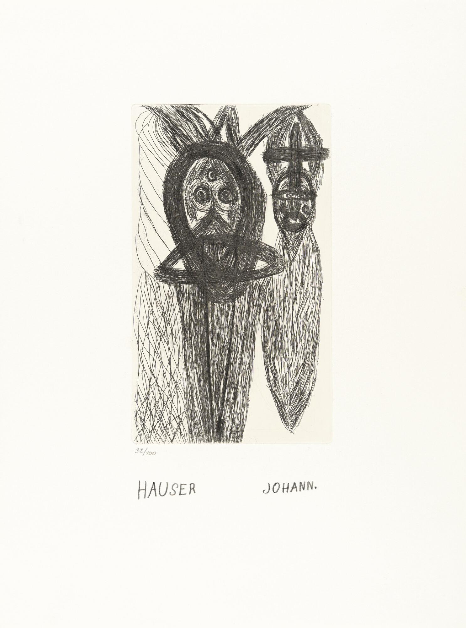 Johann Hauser - 5 Bll. aus: Johann Hauser / Sechs Radierungen