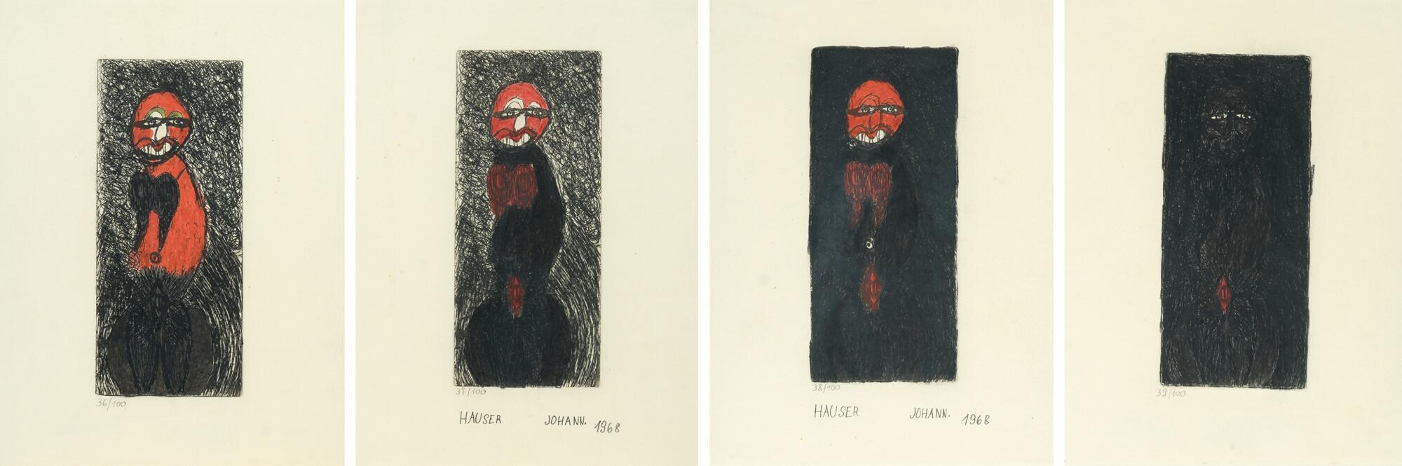 Johann Hauser - Folge von 4 Bll.: Ohne Titel