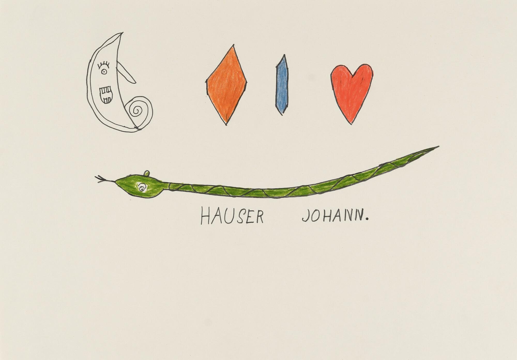Johann Hauser - Ohne Titel (Schlange)