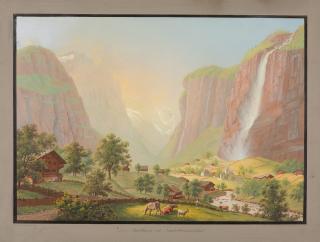Johann Heinrich Bleuler - „Der Staubbach im Lauterbrunnerthal“.