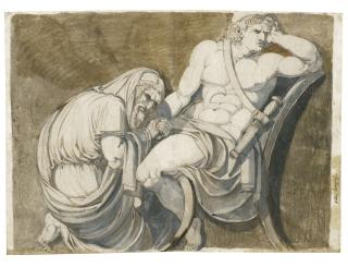 Johann Heinrich Fuseli R.A. - King Priam Begging Achilles For The Body Of Hector
