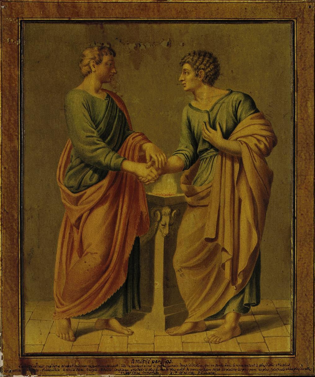 Johann Heinrich Lips - An Allegory of Friendship