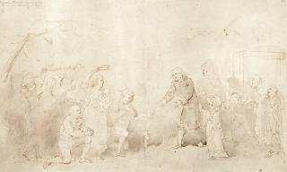 Johann Heinrich Ramberg - Die Rückkehr des Benjamin Franklin.