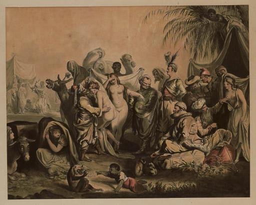 Johann Heinrich Ramberg - Le Marché aux Esclaves