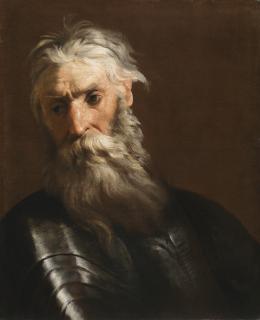 Johann Heinrich Schönfeld - A Bearded Man In Armor