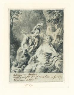 Johann Heinrich Tischbein d. Ä. - 2 Bll.: Atalante und Meleager – Theseus und Ariadne