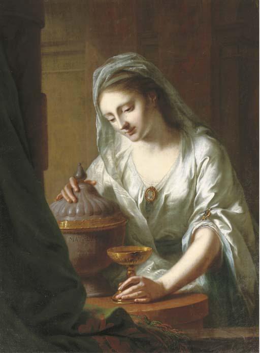 Johann Heinrich Tischbein I - Portrait of Countess Augusta von Reuss-Ebersdorf And Lobenstein, Half-Length, As Artemisia