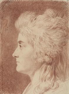 Johann Heinrich Tischbein - Porträt Fräulein Wieling im Profil.