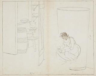 Johann Heinrich Wilhelm Tischbein - Die Kartoffelschälerin