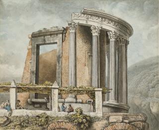 Johann Heinrich Wilhelm Tischbein - The temple of the Sibyl at Tivoli