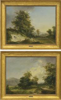 Johann Heinrich Wuest - Steinbruch, 1790 Ideallandschaft Mit Figuren, 1790