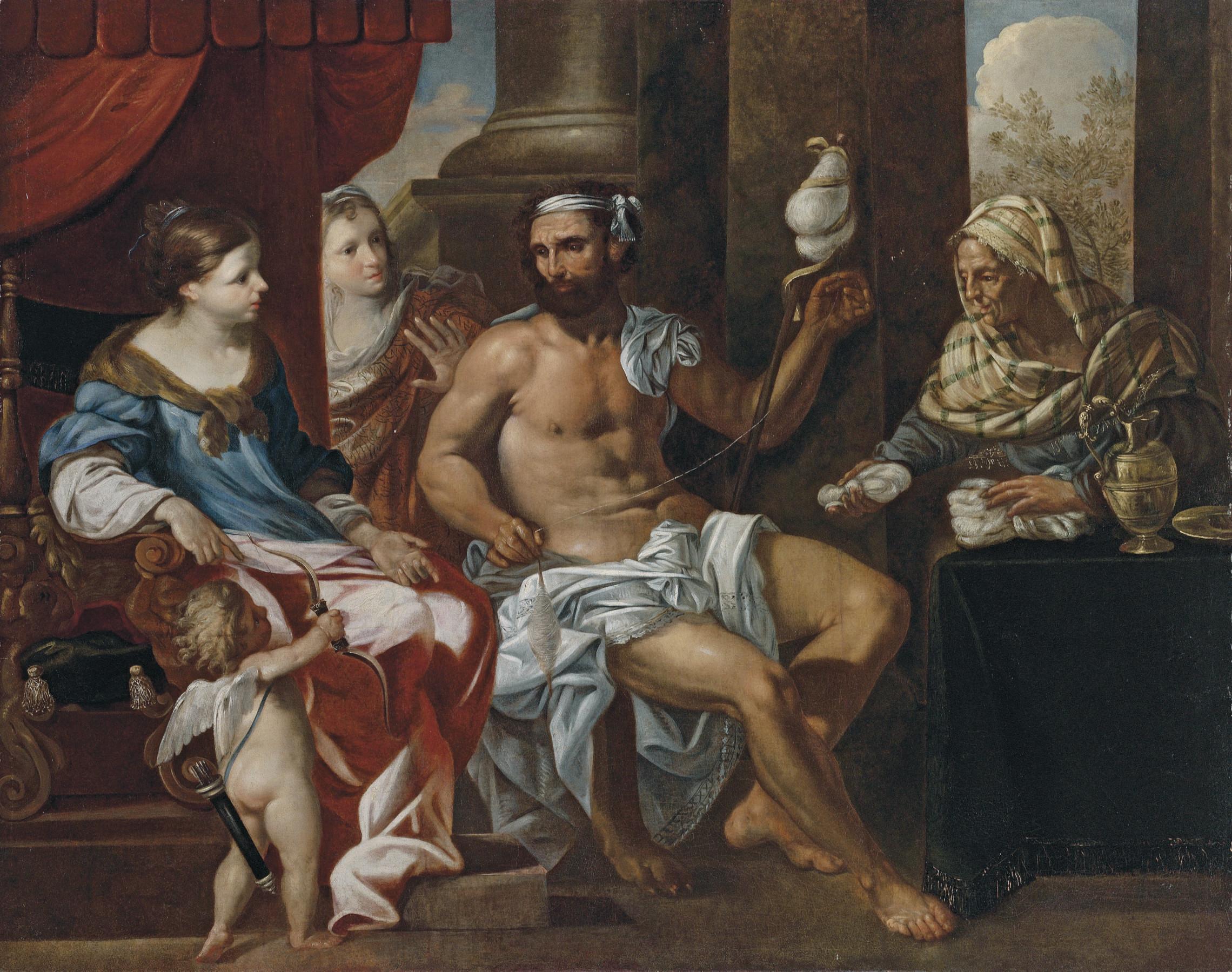 Johann Heiss - Hercules spinning thread in Omphale\'s palace